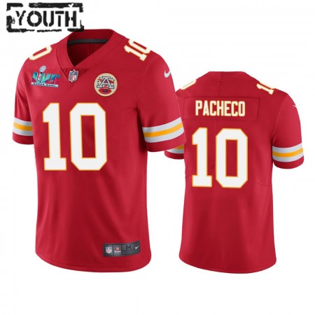 Camiseta Niño NFL Kansas City Chiefs Isaih Pacheco 10 Rojo Super Bowl LVII Vapor Limited